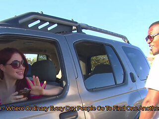 Jessica Ryan's Big Tits Bounce While Taking Black Cock at Her Place (Teens Gone Black)