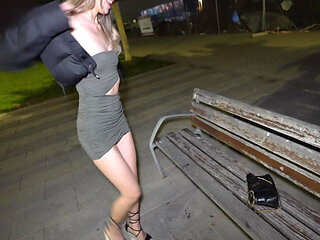 Hooked up with a tinder STRANGER, fucked him in public and let him give me a CREAMPIE - Hope Heaven