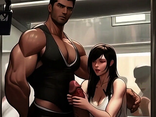 Tifa Meets a New Penis on the Train