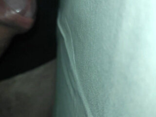 Playing with an uncut dick before sleep