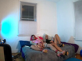 Trans Women Masturbation Together