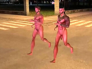 NAKED JOG THROUGH THE CITY