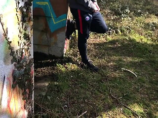 Yougn badboy fucked outdoor by Koldo Goran