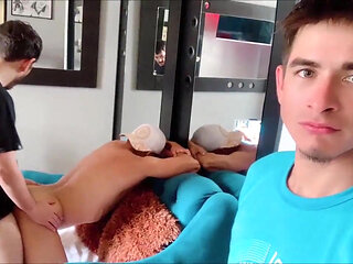 My straight best friend fulfills his fantasy of watching live sex!