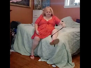 Nurse Vicki Wears Mini Mouse's Dress and Red Toe Shoes and Cums
