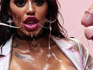 Curvy Nurse BDSM Hard Sex, Curvy Woman with Big Tits Sucking Big Dick, Slave Woman