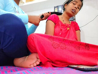 Permi Pooja Hot Indian Wife Gets Horny Watching Video, Husband Fucks Her Ass Doggy Style