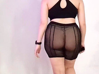 Trying on Sheer Shorts & Walking on Treadmill in Sneakers While Sharing My Fantasies About You