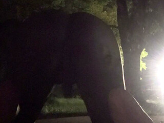 Fooling Around At Night Outside On The Sidewalk Fully Naked Part 4