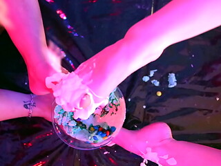 Messy Feet in Cotton Candy &amp_ Cream