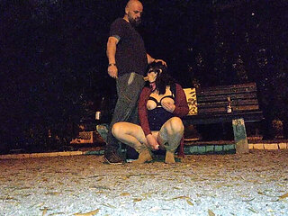 Controlled and Leashed in Leggings & High Boots