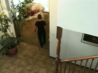 scened milf machine plays with her man's cock