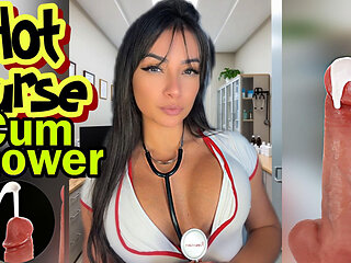 Roleplay Emanuelly Raquel Sexy Nurse Cumshower