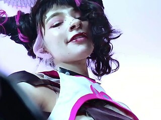 Cute asian teen solo