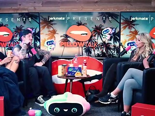 Comely Brittany Andrews and Gabbie Carter - talking video - Pillow Talk