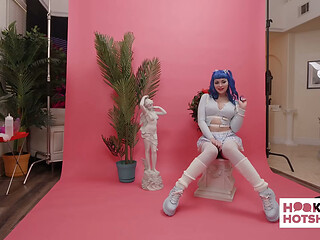 BTS - Blue-Haired Beauty Jewelz Blu Gets Ready Behind The Scenes!