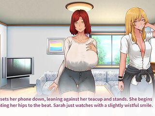 Building Our Futature: Futa And Her Friend MILF With Big Boobs Are Dancing Topless Part 2