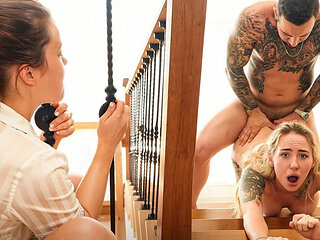 Blonde Slavic MILF Bella Mur Fucked Hard by Neighbors - Big Tits Amateur Creampie & Sloppy Deepthroat