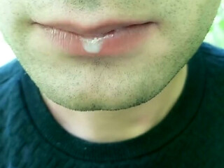 Showing Cum Load in Mouth and Swallowing - Solo Cum Play After Getting Cum in Mouth