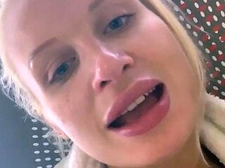 Big Boobed Blonde Masturbates With A Dildo In The Bathroom