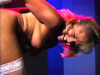 Lapdancing and Fingering Brunette Girl with Big Tits
