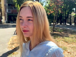 I met a cute student on the street and fucked her on the same day!