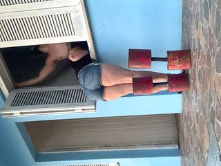 Hot Brazilian Brunette Gave Me a Blowjob at the Window on Sunday Afternoon
