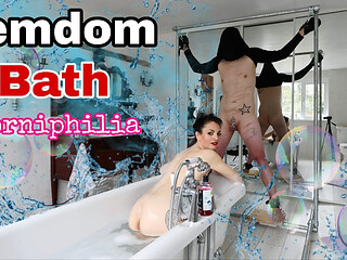 Femdom Bath Slave Bondage