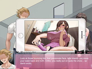 Ntraholic gameplay! Ep-2! The cute wife cheats on her husband with me while he is there!