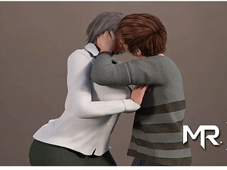 Lust Epidemic: passionate kiss with Stepmommy #67