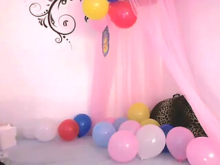 Horny older member's birthday show featuring Angela Sommers gets naughty