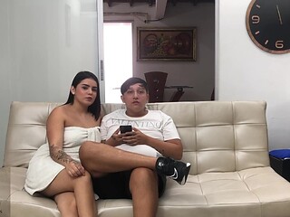 Hot Latina wife cheats on her husband with his best friend