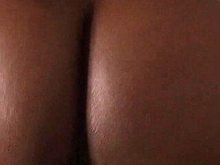 Ebony Moaning with Huge Ass in Doggystyle