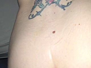 Daddy rubbing his cock on my pussy