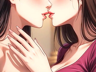 AI Generated Cartoon content, Uncensored video of 18 Year old Anime Girl, Kissing Orgasm of Mature Women