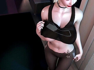 3D big boobs mature milf teasing the big cock to fuck her wet pussy and make her orgasm