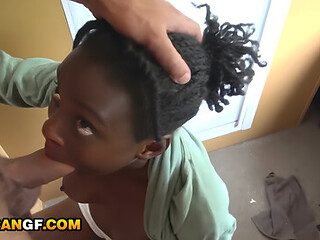 This Ebony Girlfriend Wanted Big Cock