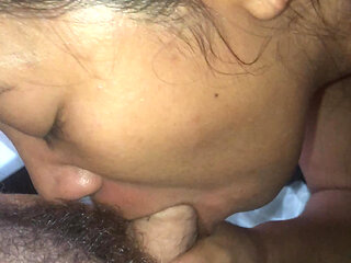 Sexy Indonesian Gets on Her Face