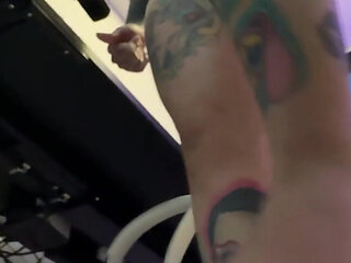 Giant Meets Tiny Human, and She Gets Scared When She Sees Him, She Almost Crushes Him!