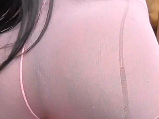 Black Barbie Pink Pantyhose Facesitting While Make up!