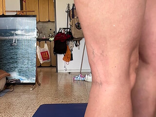 I fuck myself with a big dildo