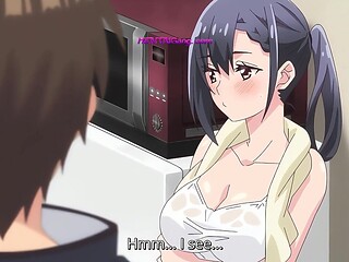 Secret roommate slut gets pounded hard while boyfriends away (1080p Upscale) (Subbed)