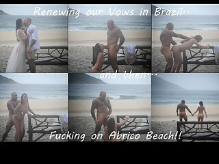 Public Beach Fuck -- Vow Renewals and Cum on My Face