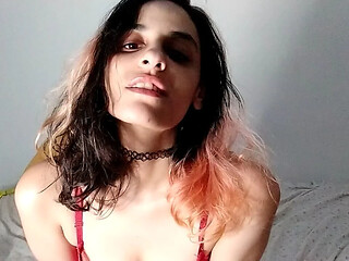 Busty Natural Mistress dominates her slave