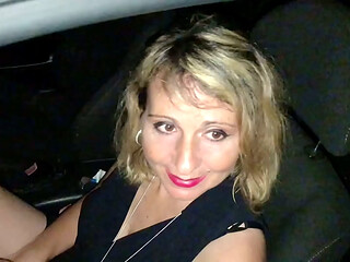 My Wife Luna: car sex preview - Night parking lot adventure