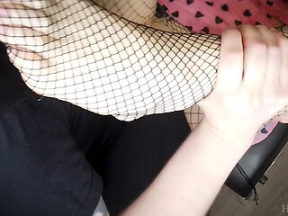 Blowjob Squirt and Cum in Mouth Stepsister. Honey Haze