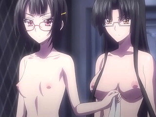 The girls naked together at the spa