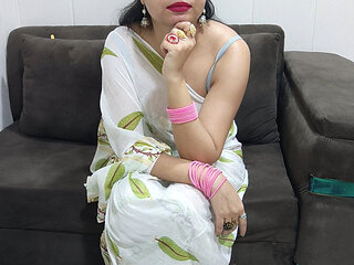 hot xxx Stepmom fucked hard until orgasm with hindi audio with dirty talk stepson seducing at home