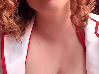 Nurse Pegs You with Giant Strap + Messy Creampie