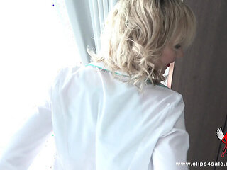 Sweetie Nurse Angel Surrender Blowjob Footjob Lingerie Cum in Mouth